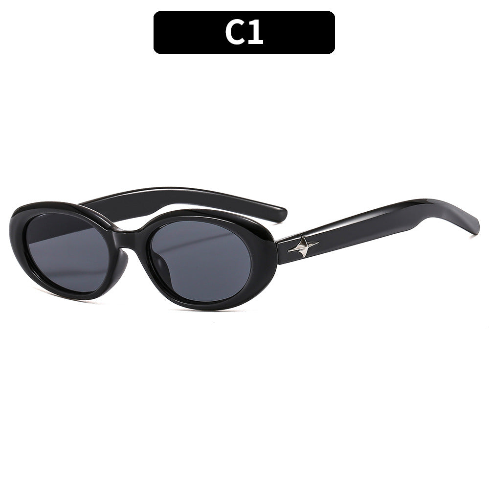 Gafas de sol de PC de PC Star Oval Oval.